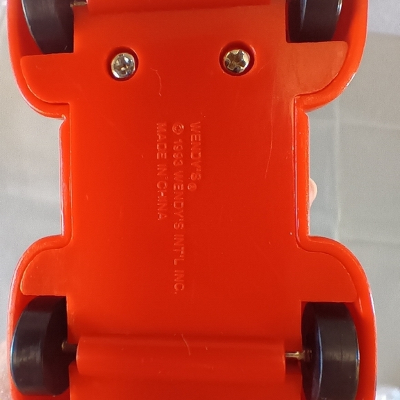 Vintage 1993 Wendy's restaurant Kids Meal Red And Yellow Toy Truck Advertising - Picture 7 of 7